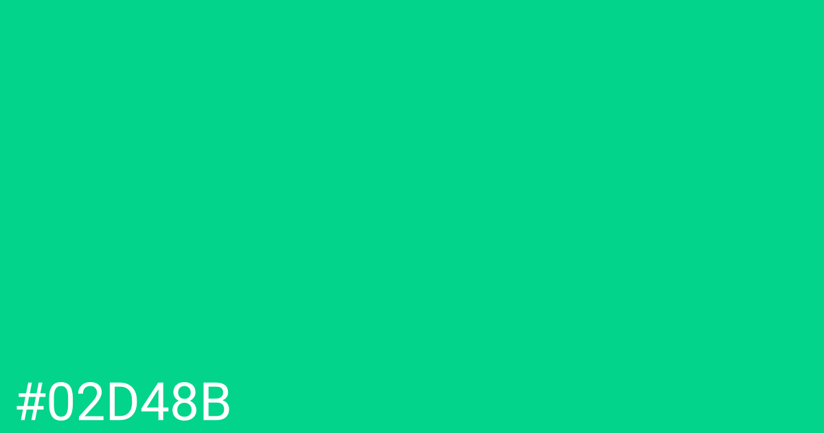 Hex color #02d48b graphic