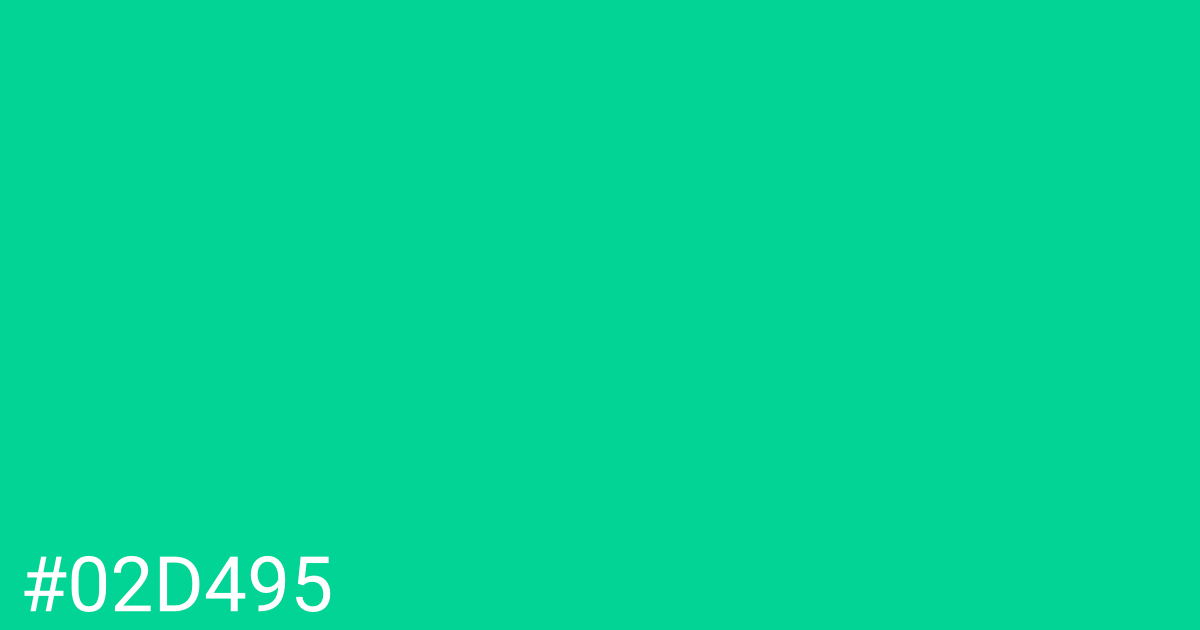 Hex color #02d495 graphic