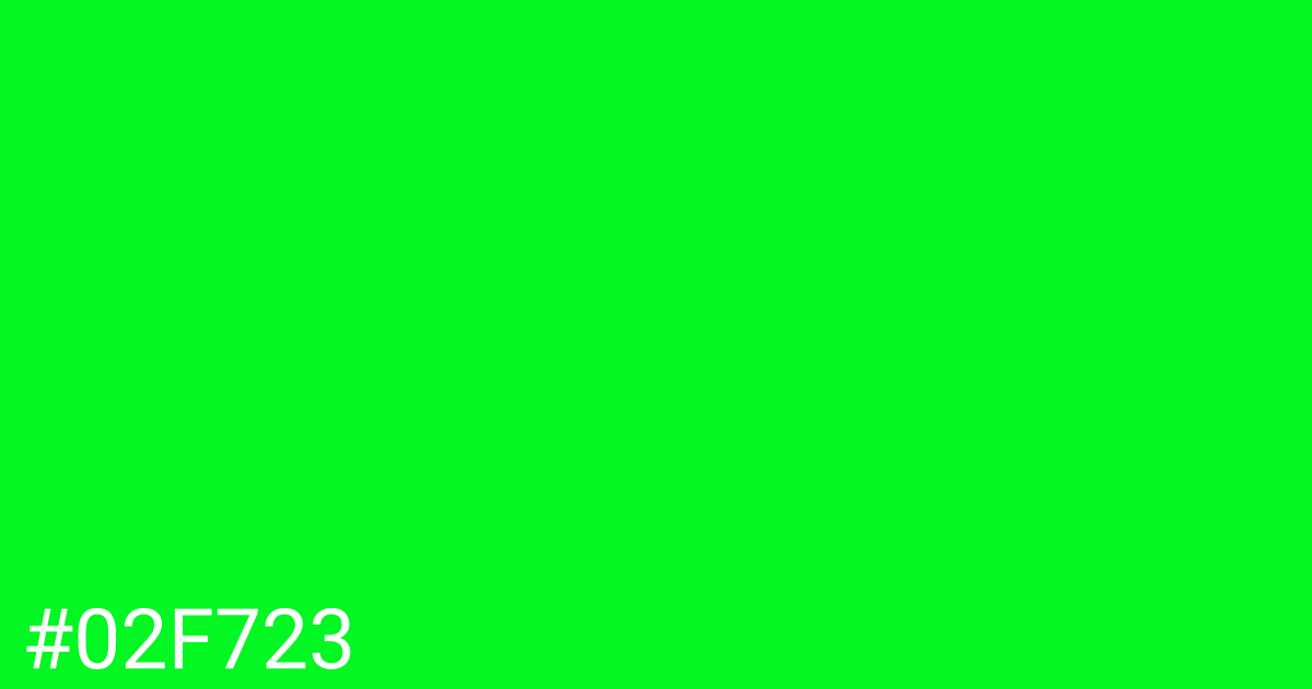 Hex color #02f723 graphic