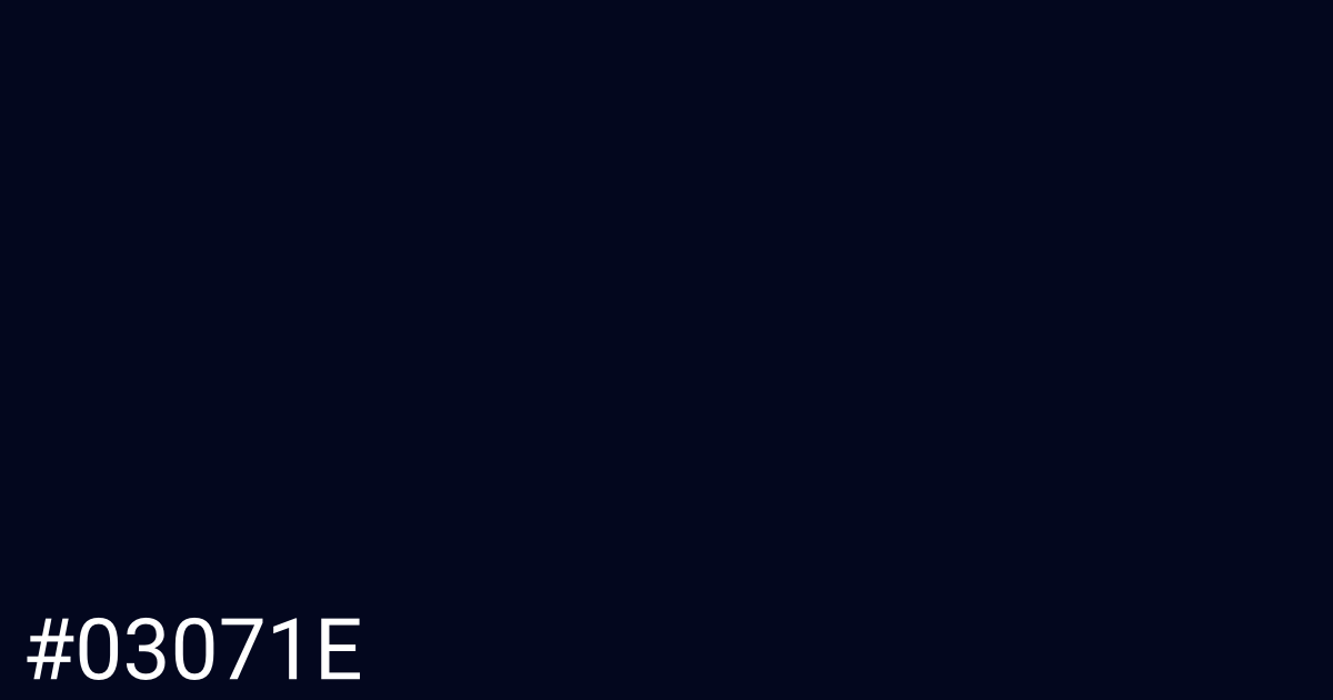Hex color #03071e graphic