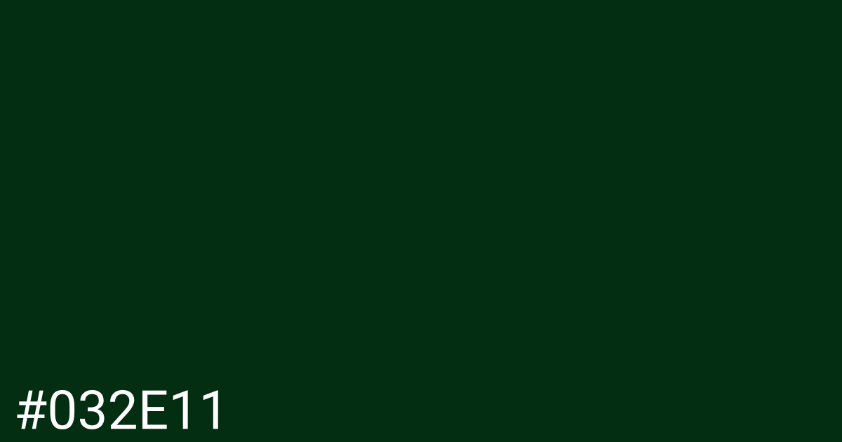 Hex color #032e11 graphic