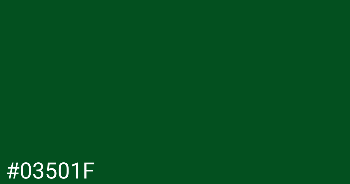 Hex color #03501f graphic