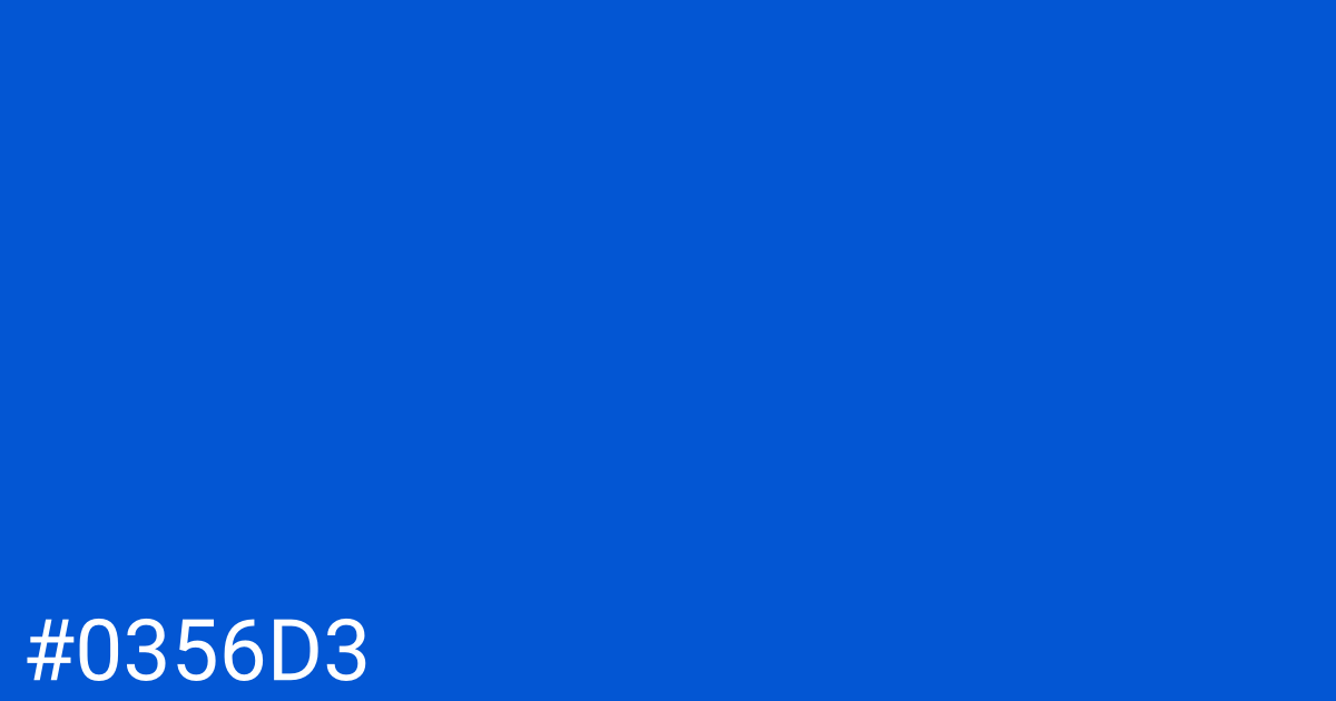 Hex color #0356d3 graphic