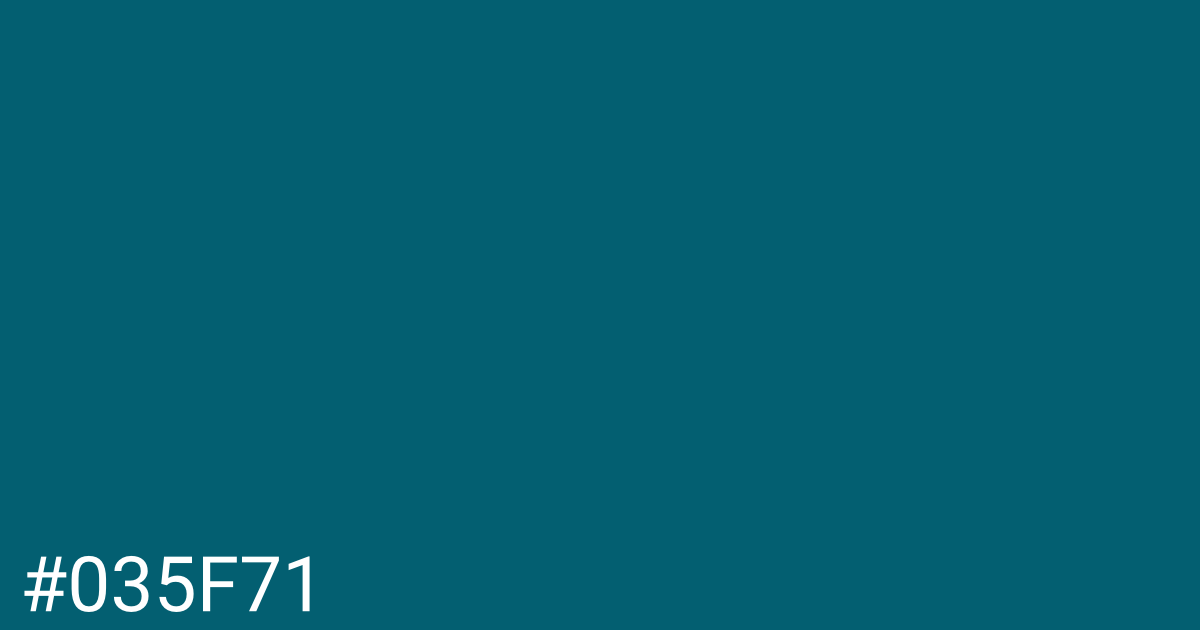 Hex color #035f71 graphic