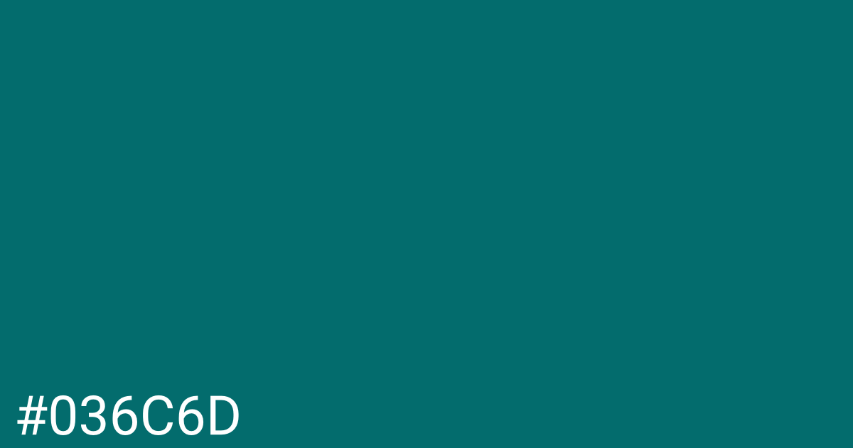 Hex color #036c6d graphic