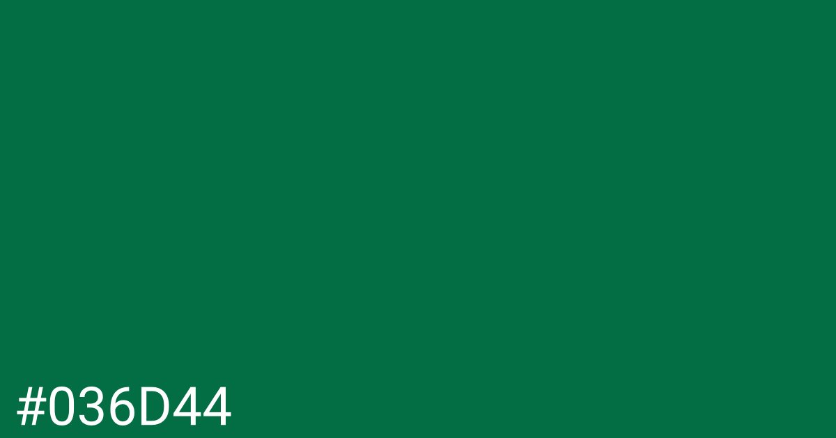 Hex color #036d44 graphic