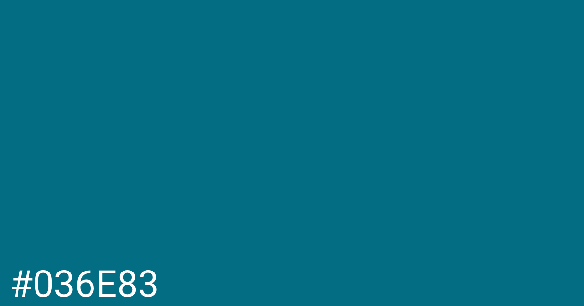 Hex color #036e83 graphic