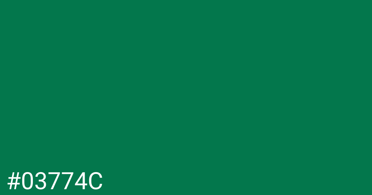 Hex color #03774c graphic