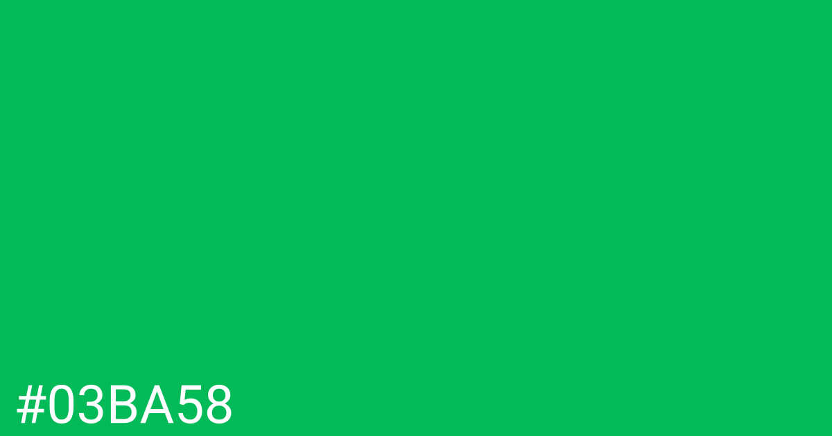 Hex color #03ba58 graphic