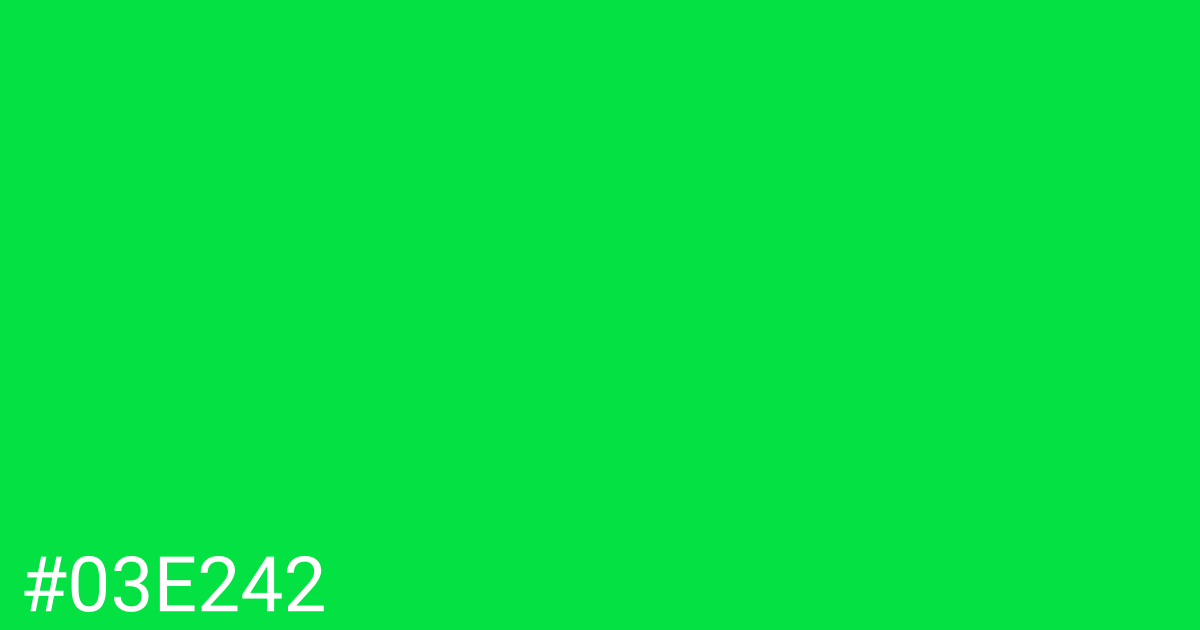 Hex color #03e242 graphic