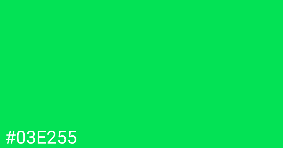 Hex color #03e255 graphic