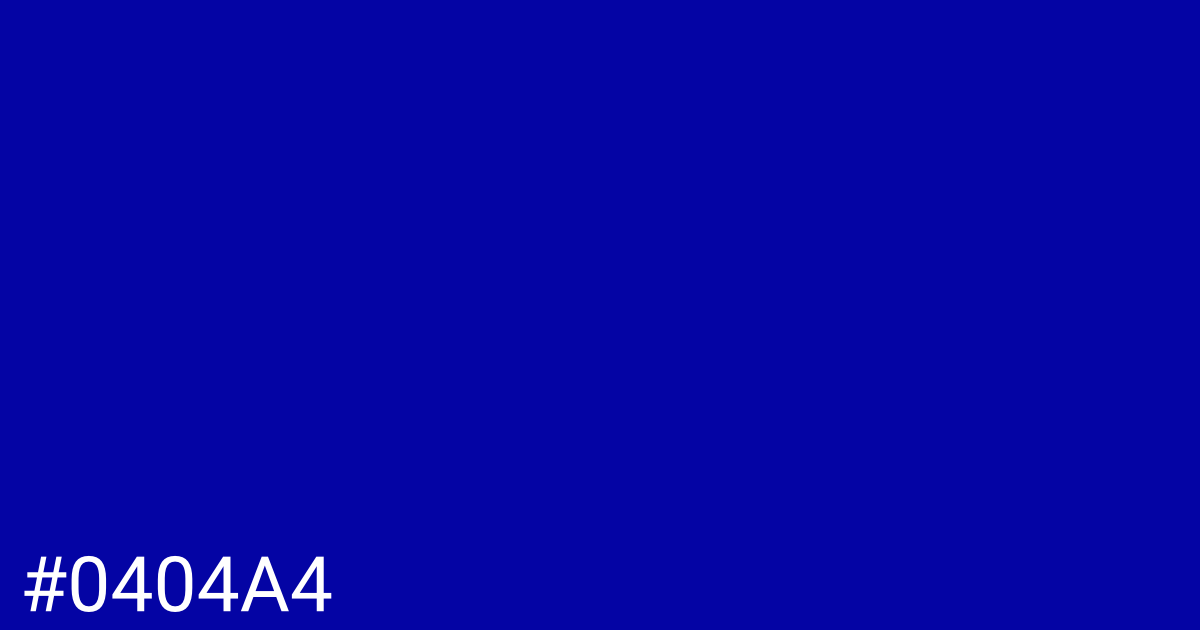 Hex color #0404a4 graphic