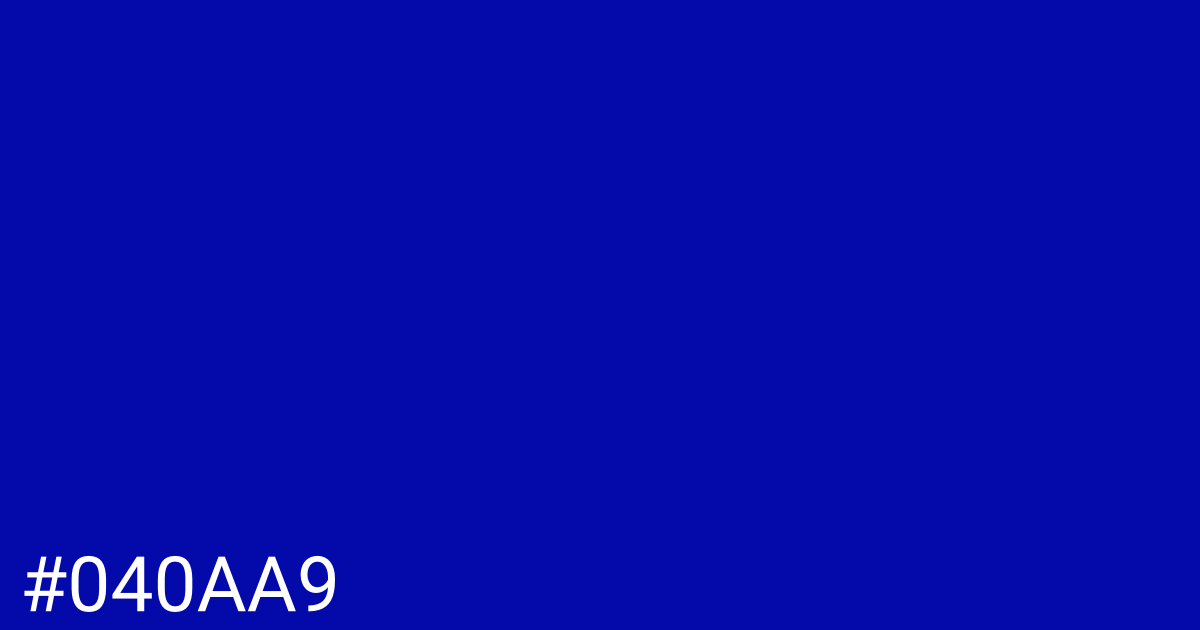 Hex color #040aa9 graphic