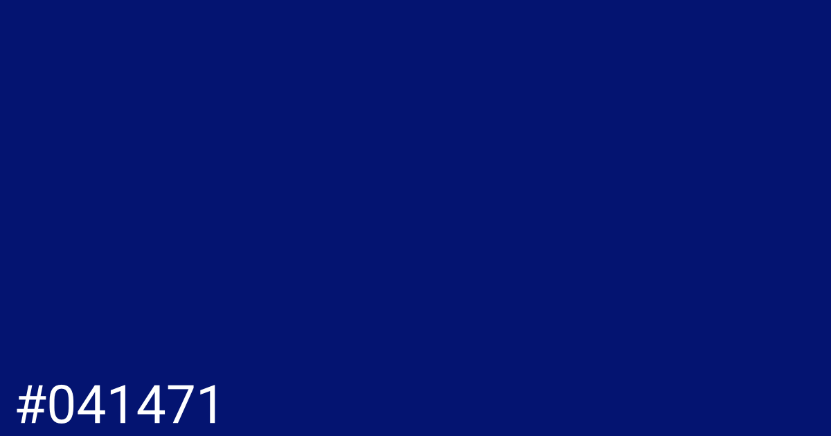 Hex color #041471 graphic