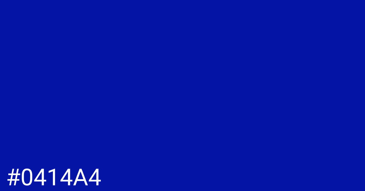 Hex color #0414a4 graphic