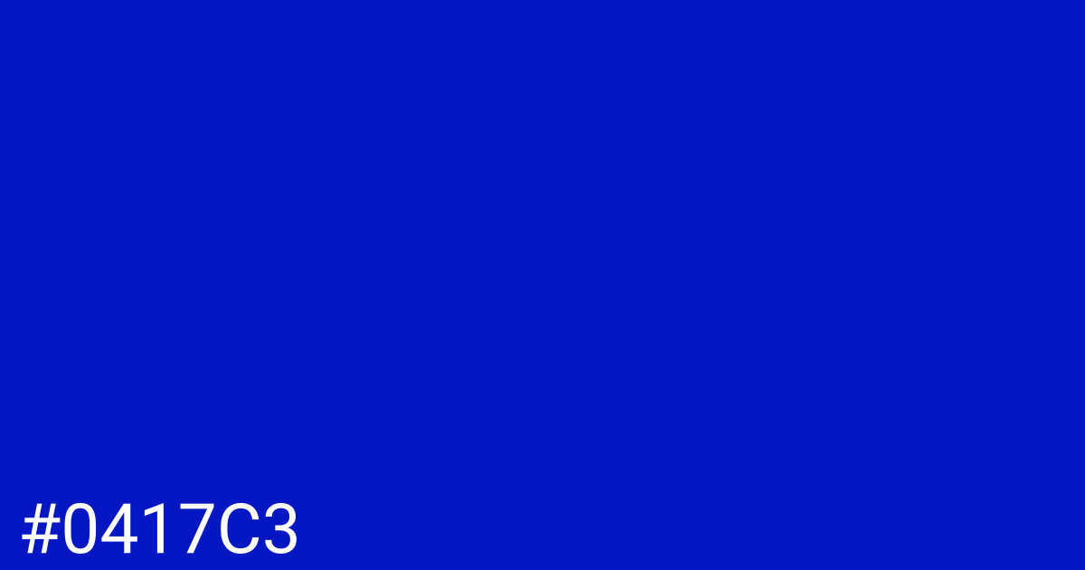 Hex color #0417c3 graphic