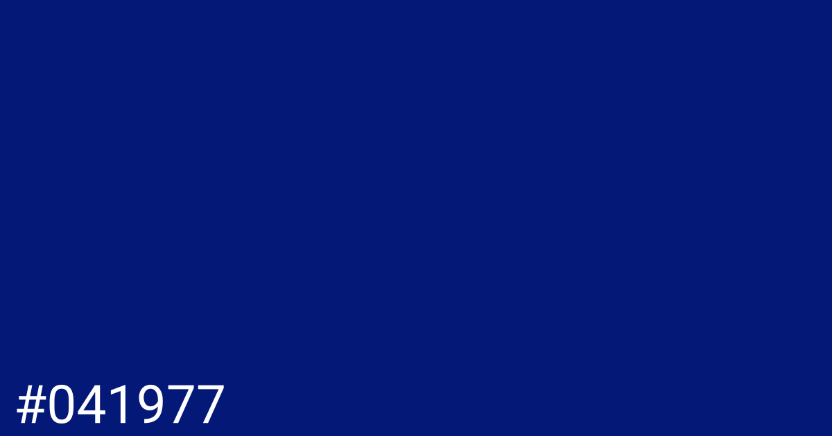 Hex color #041977 graphic