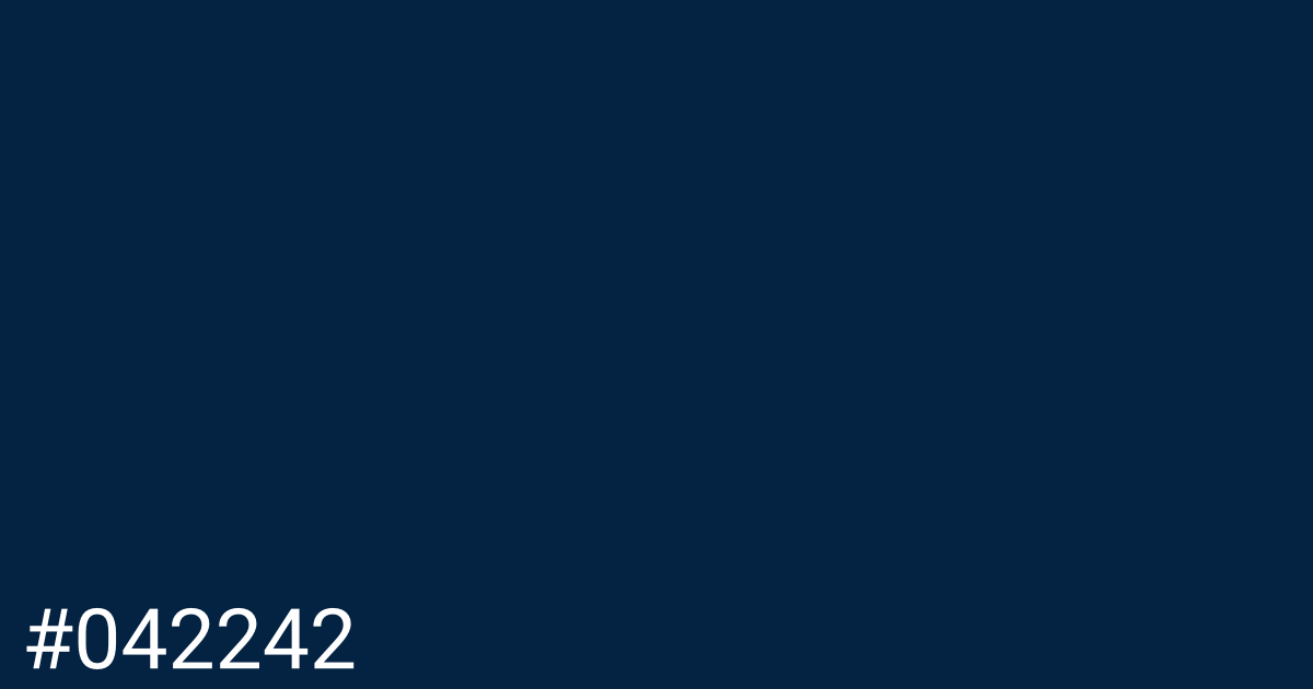 Hex color #042242 graphic