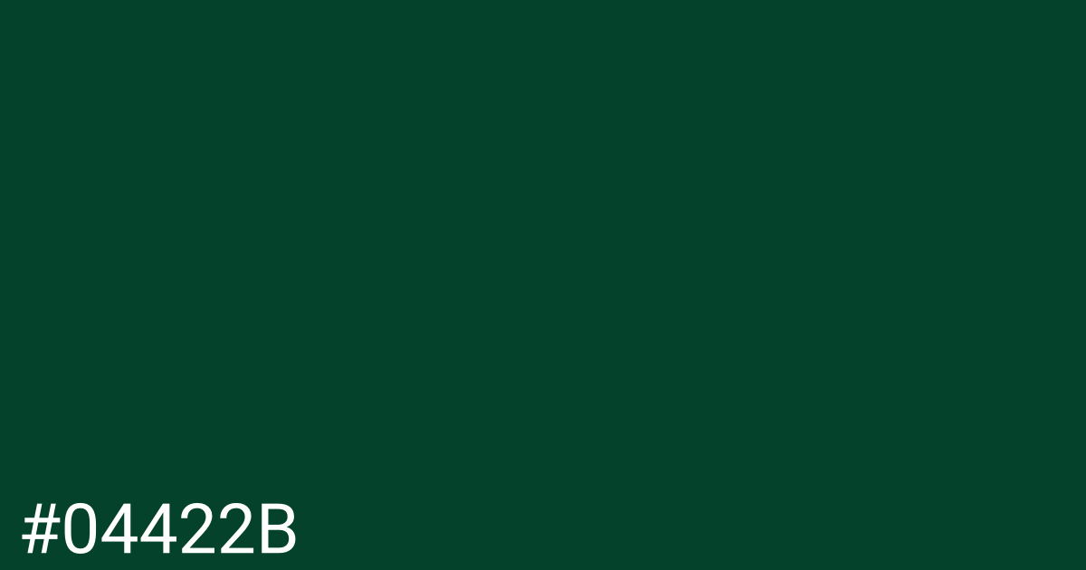Hex color #04422b graphic