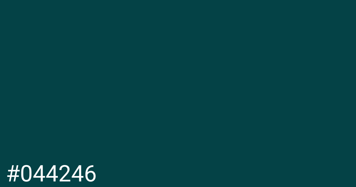 Hex color #044246 graphic