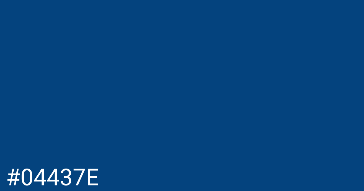 Hex color #04437e graphic