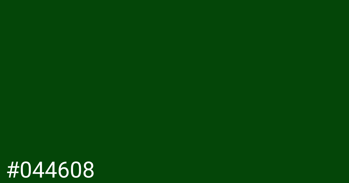 Hex color #044608 graphic