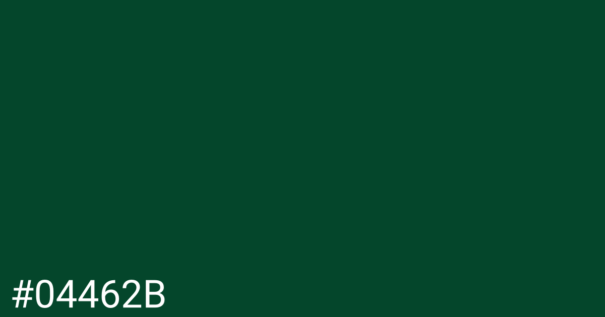 Hex color #04462b graphic