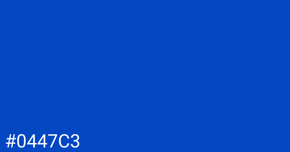 Hex color #0447c3 graphic