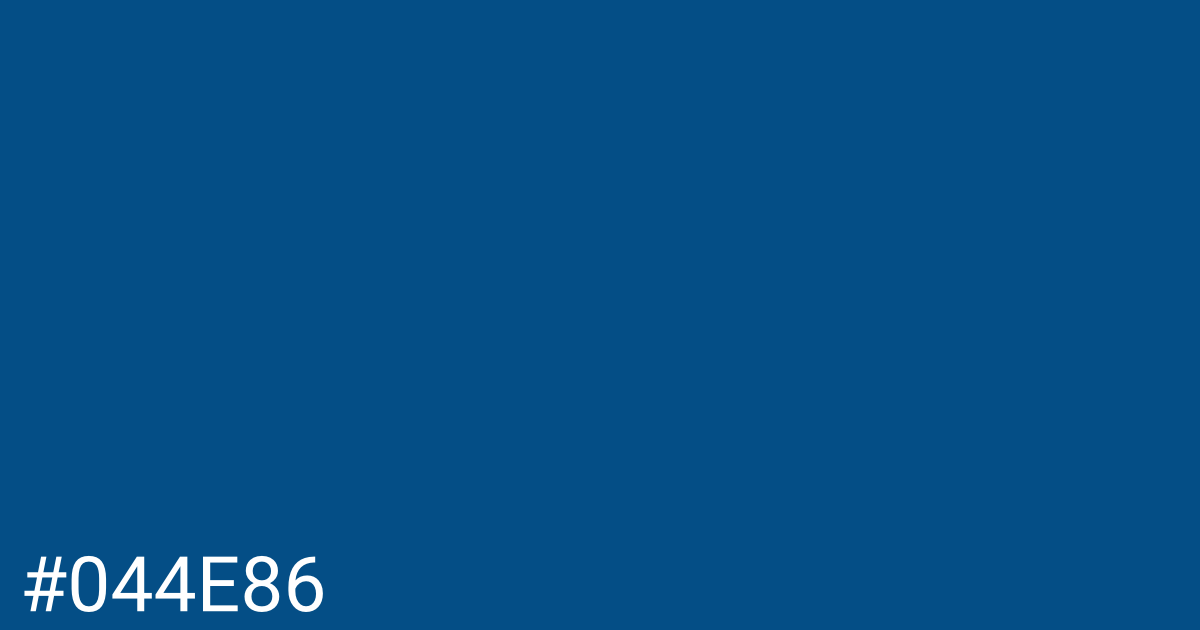 Hex color #044e86 graphic