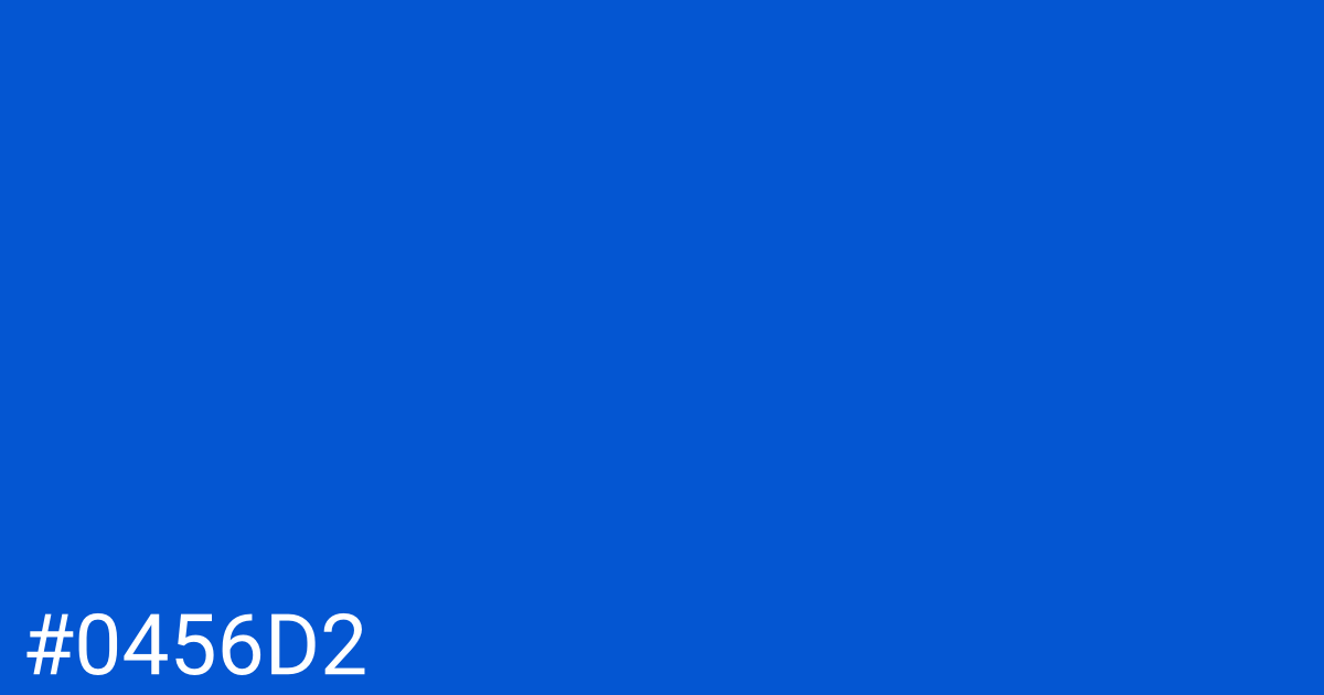 Hex color #0456d2 graphic