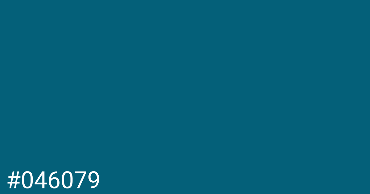 Hex color #046079 graphic