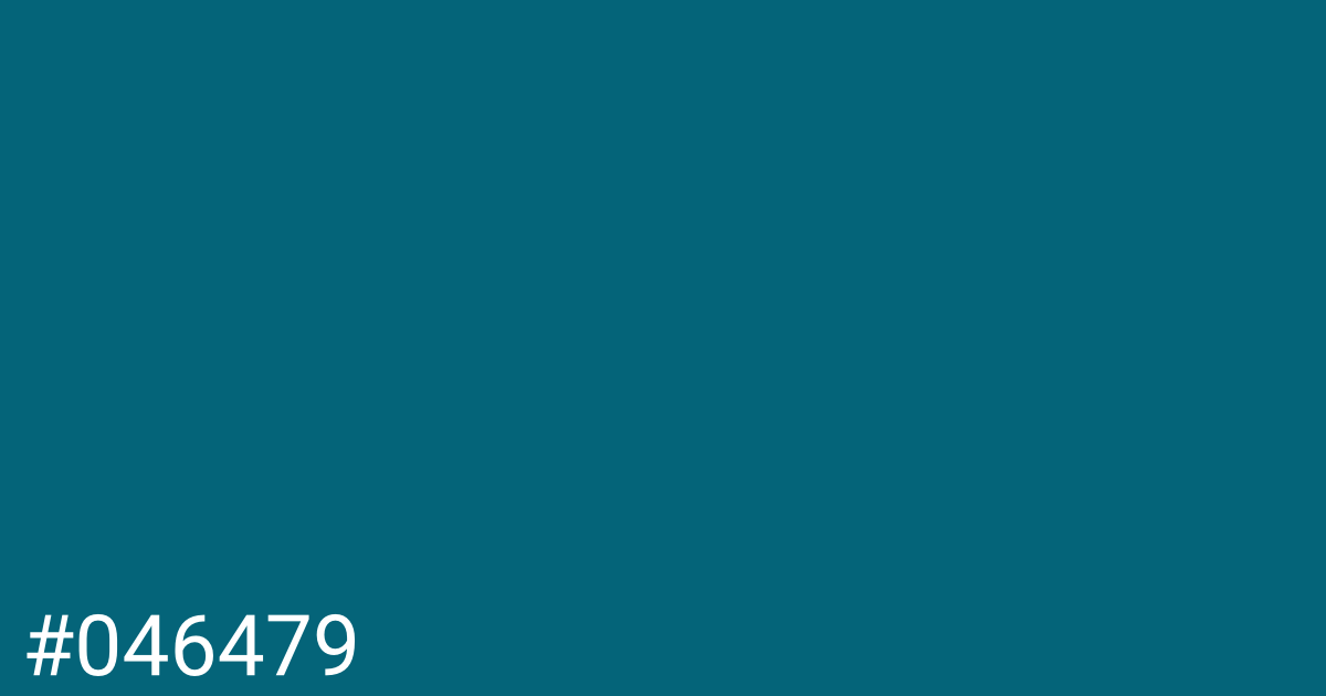 Hex color #046479 graphic