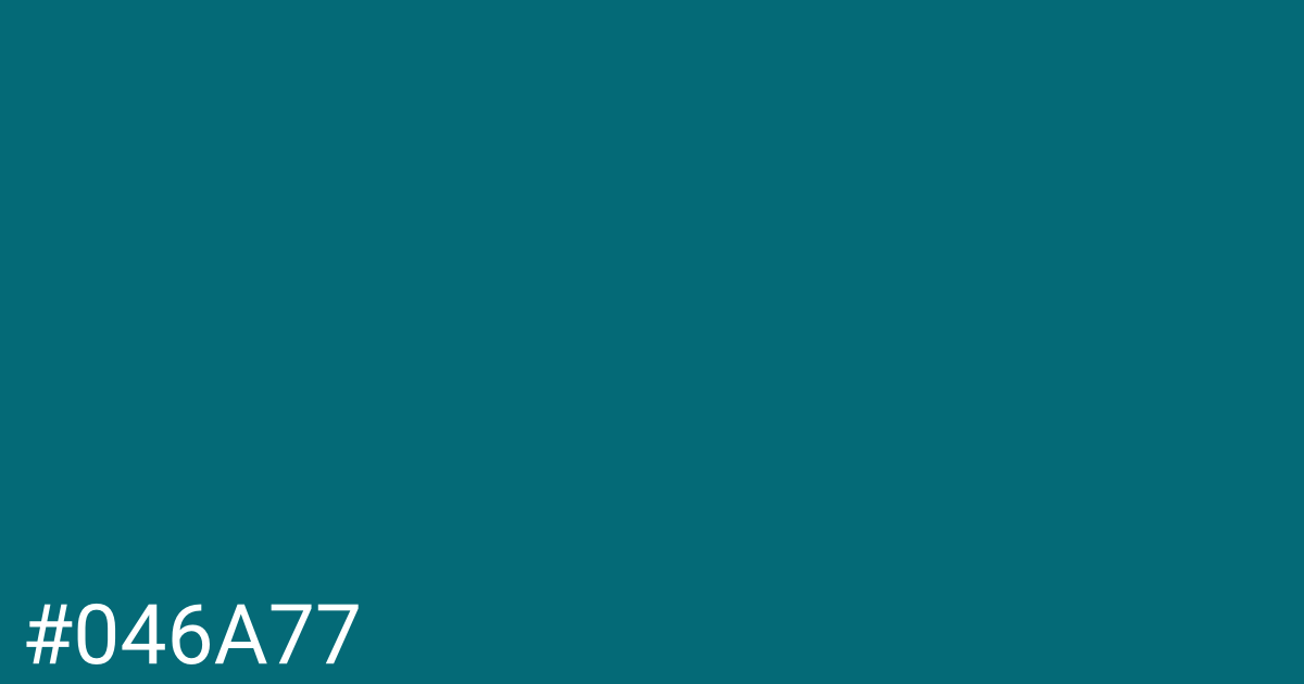 Hex color #046a77 graphic