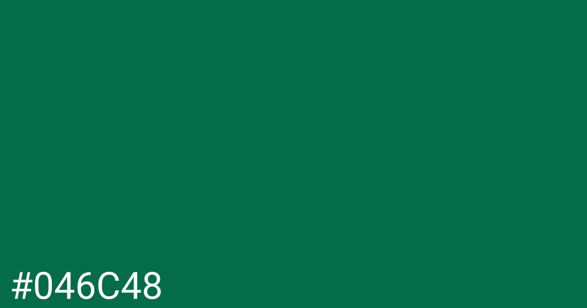 Hex color #046c48 graphic