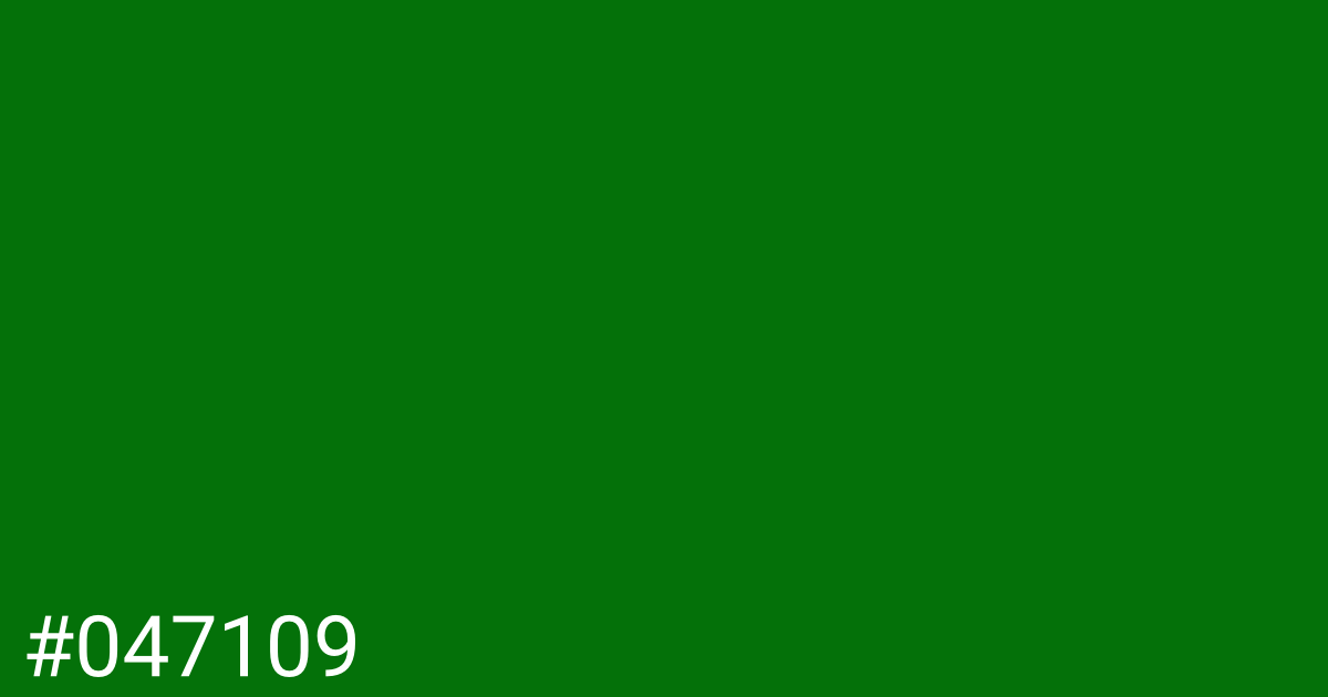 Hex color #047109 graphic