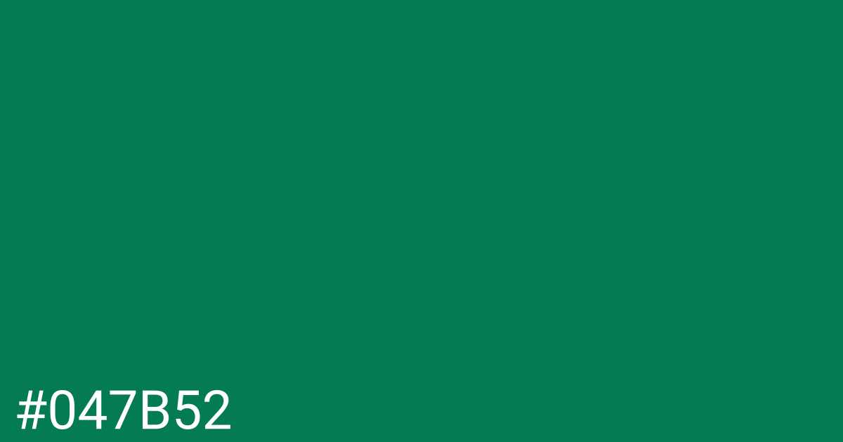 Hex color #047b52 graphic