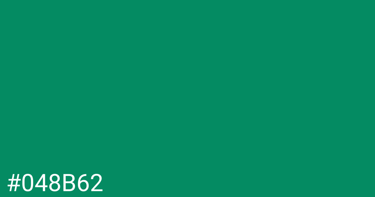 Hex color #048b62 graphic