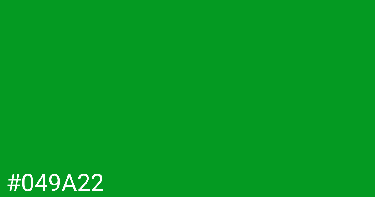 Hex color #049a22 graphic