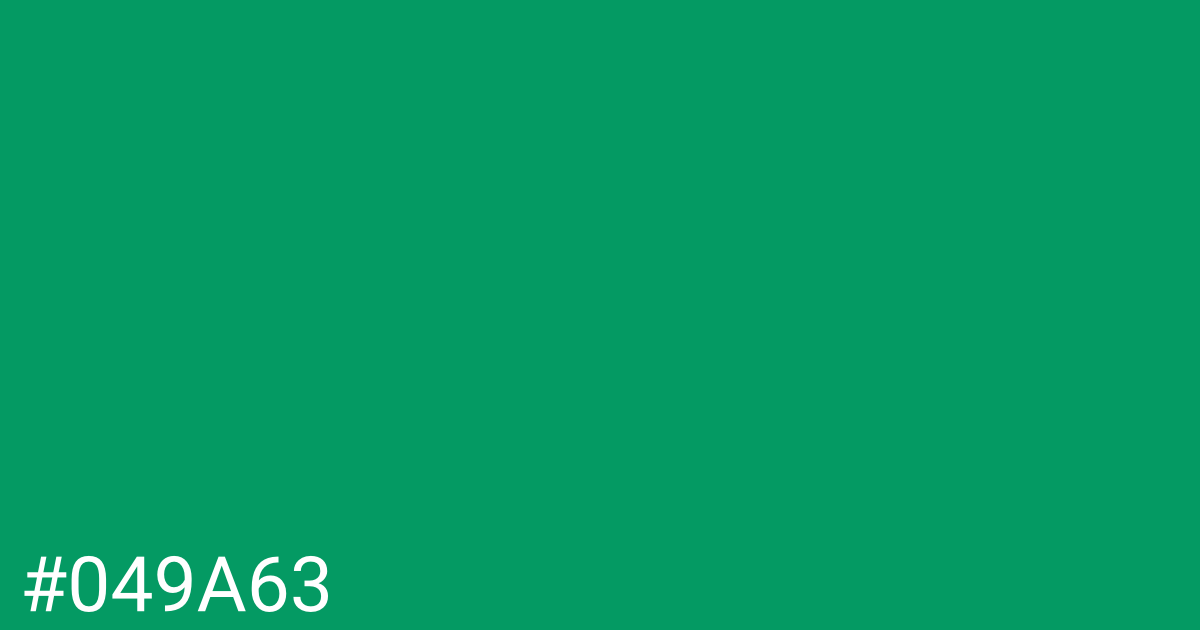 Hex color #049a63 graphic