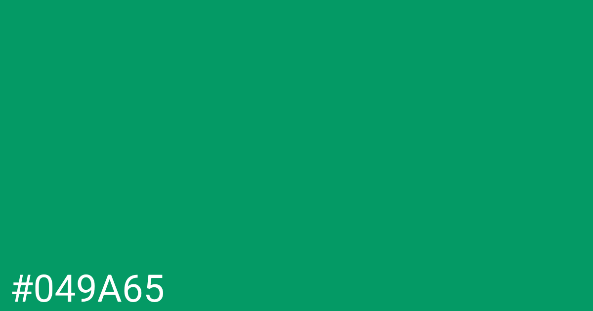 Hex color #049a65 graphic