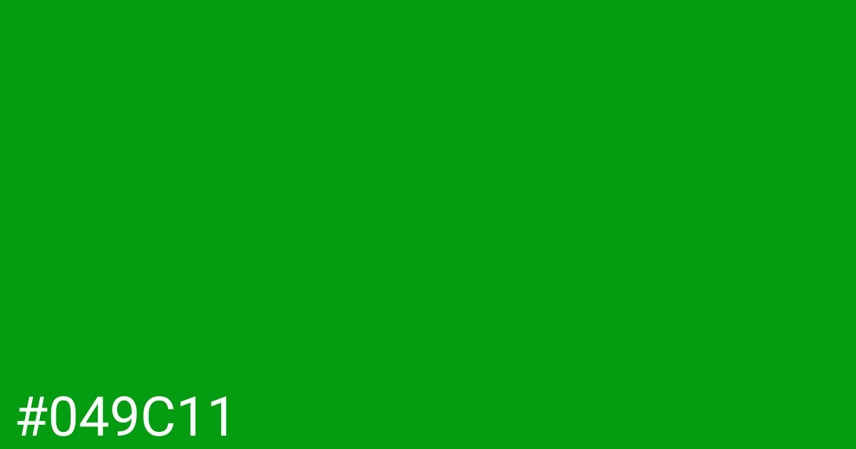 Hex color #049c11 graphic