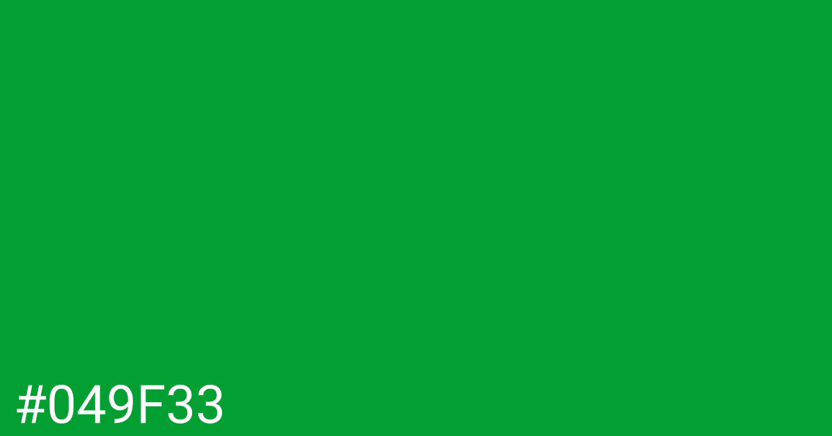 Hex color #049f33 graphic