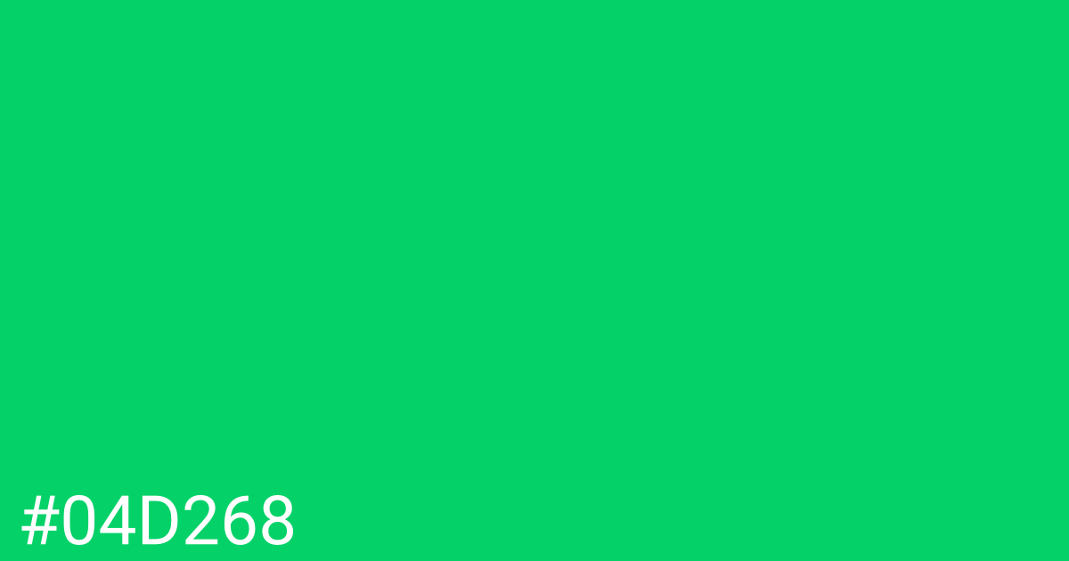 Hex color #04d268 graphic