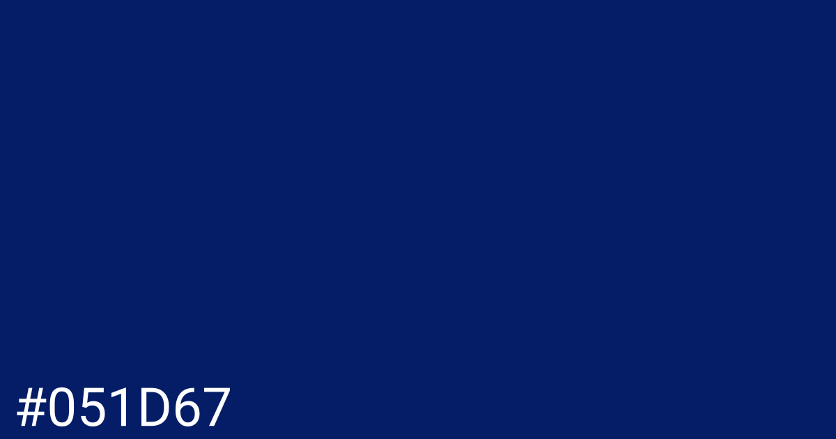 Hex color #051d67 graphic