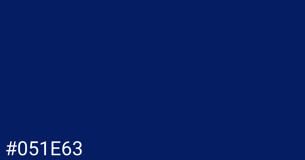 Hex color #051e63 graphic