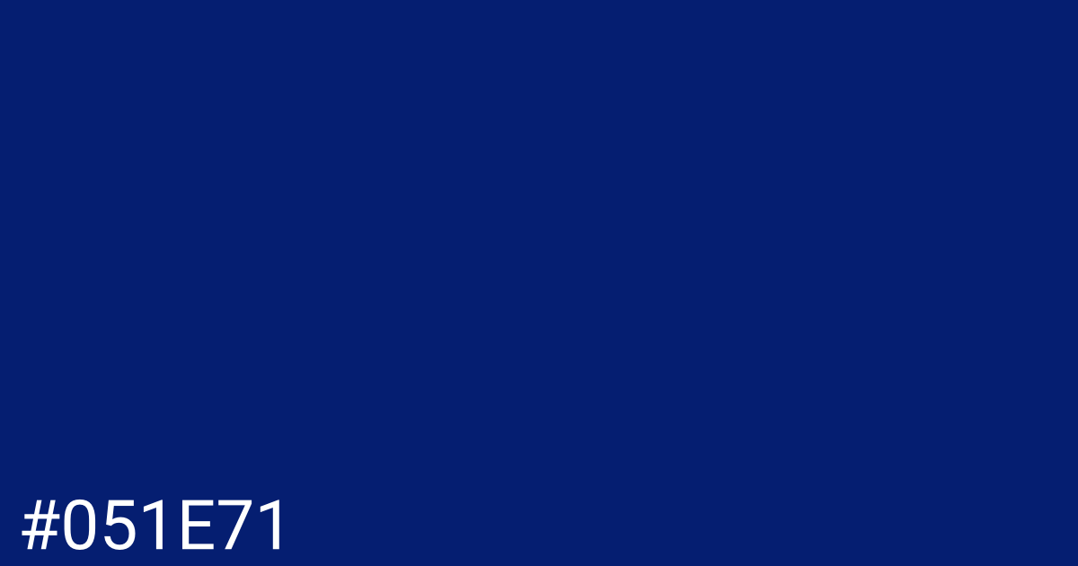 Hex color #051e71 graphic