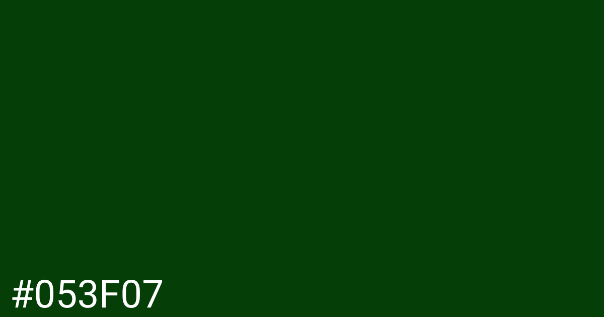 Hex color #053f07 graphic