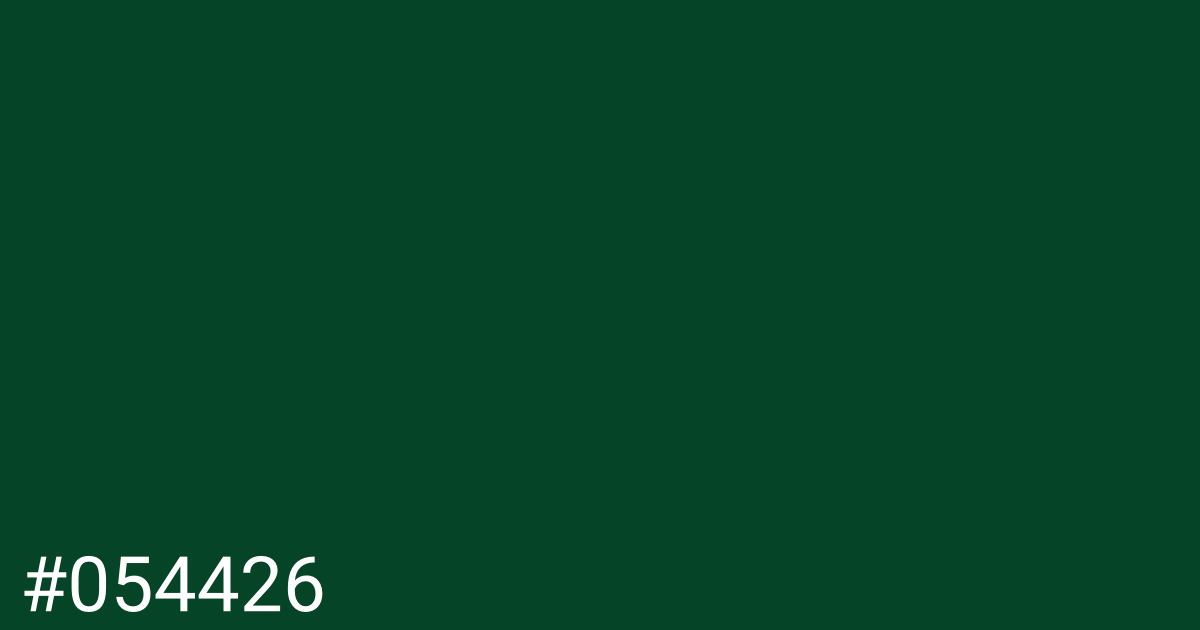 Hex color #054426 graphic
