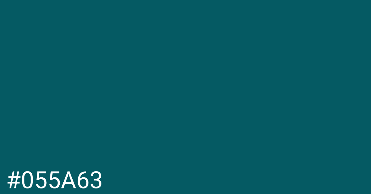 Hex color #055a63 graphic