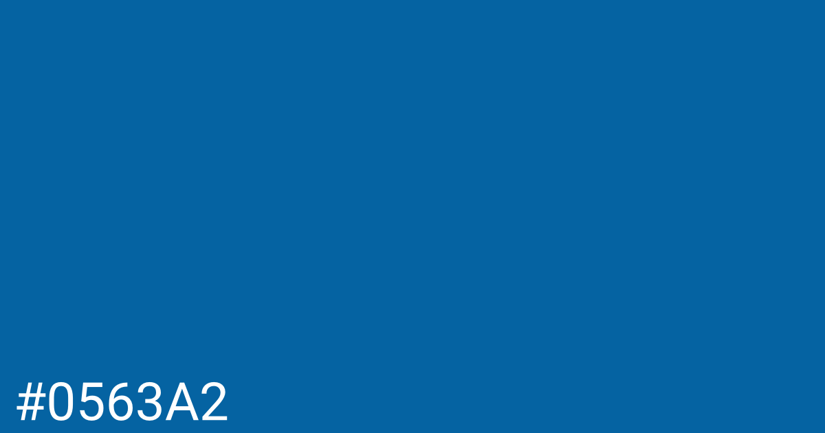 Hex color #0563a2 graphic